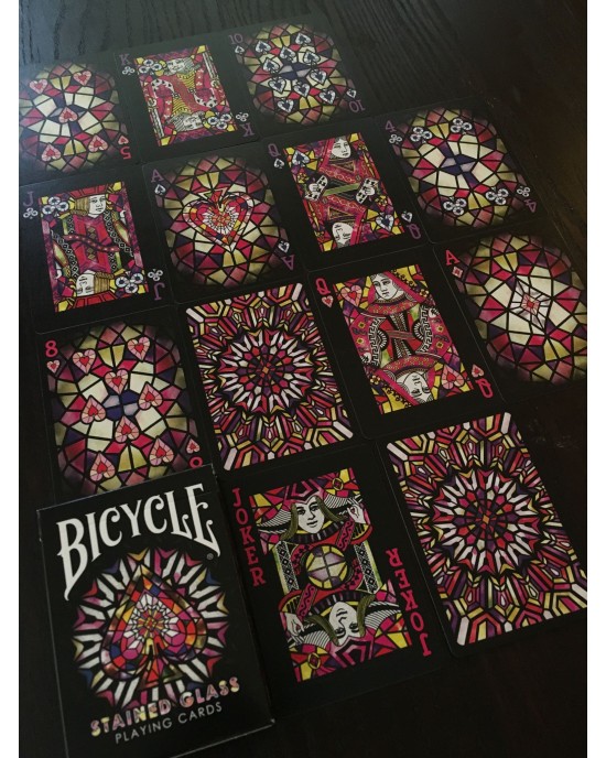 Bicycle stained glass 2024 phoenix playing cards